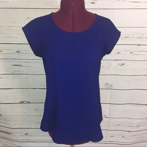 Express Royal blue Zip back Blouse
